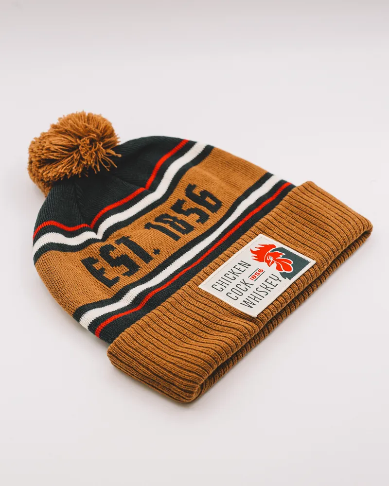 Chicken cock whiskey custom beanies by anthem branding 4