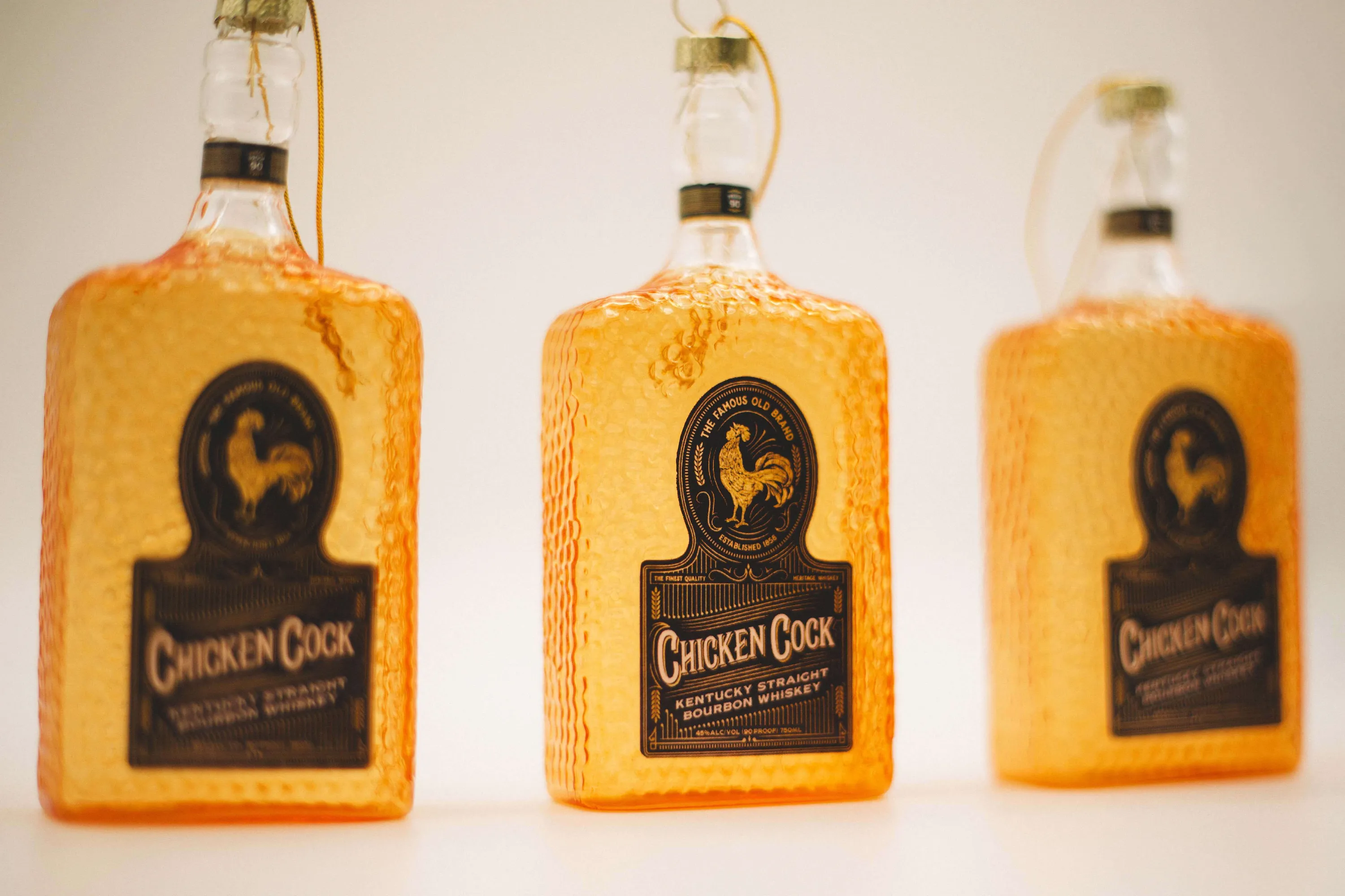 Chicken cock whiskey ornaments by anthem branding 2