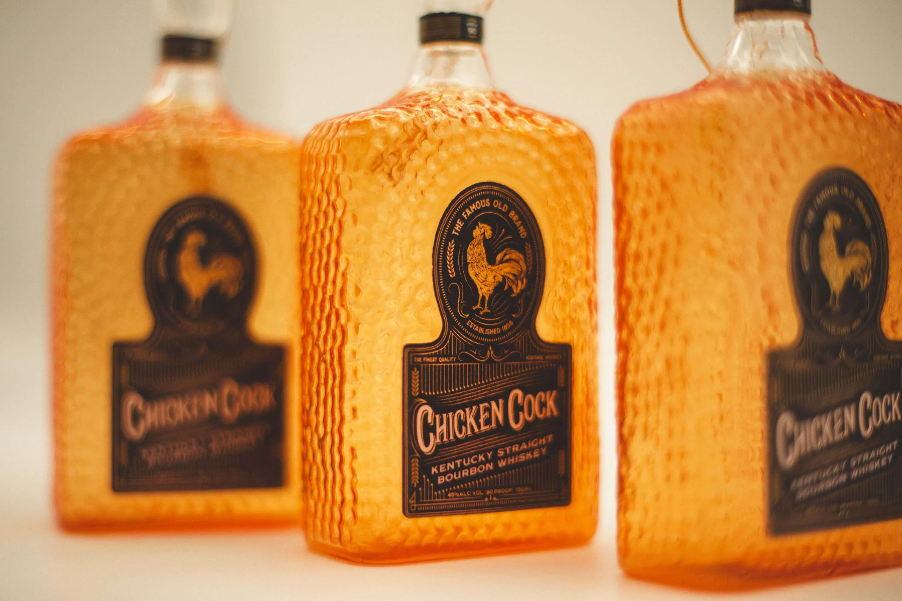 Chicken cock whiskey ornaments by anthem branding 3