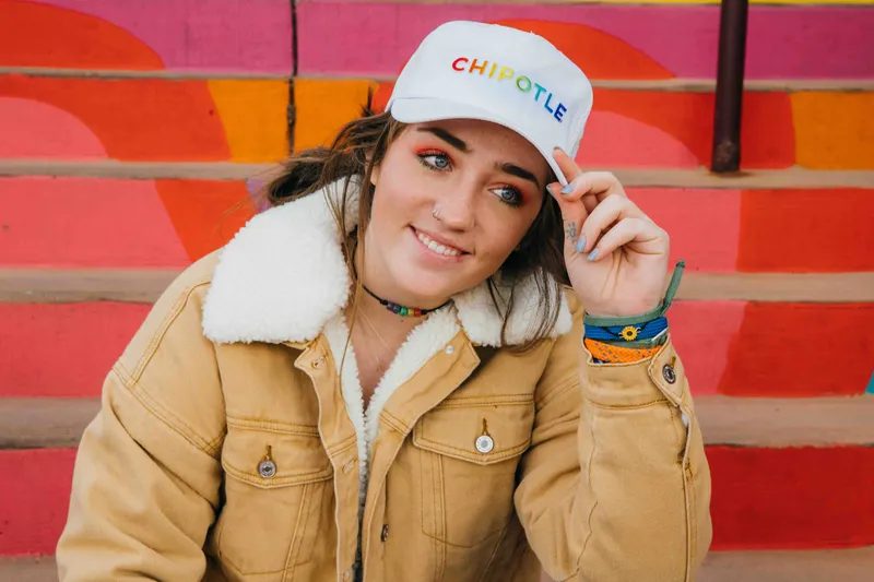 Chipotle pride hat by anthem branding