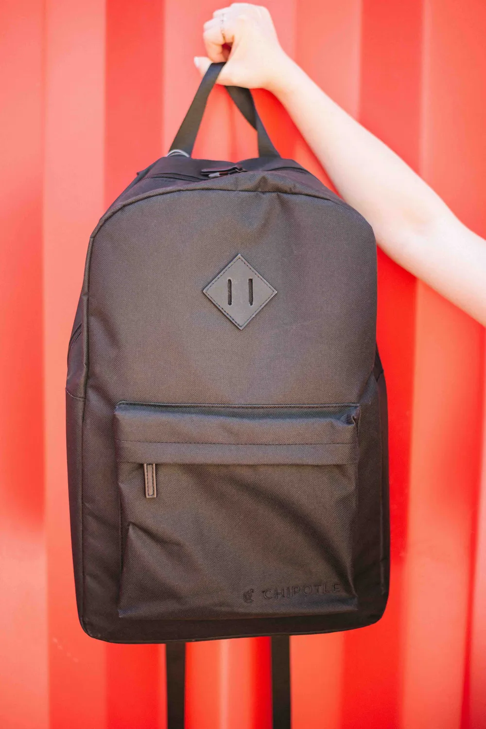 Chipotle custom back pack by anthem branding