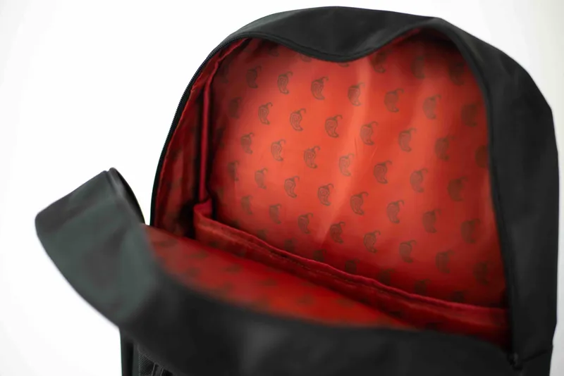 Chipotle custom backpack interior by anthem branding