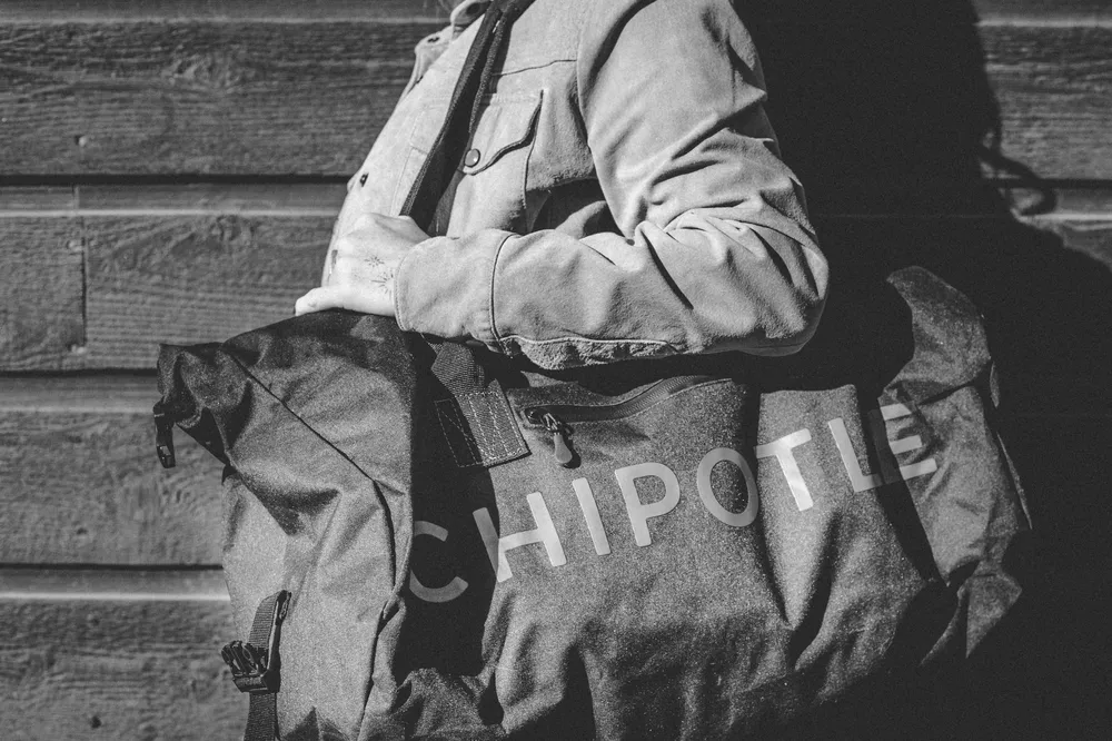 Chipotle Custom Duffle Bag by Anthem Branding