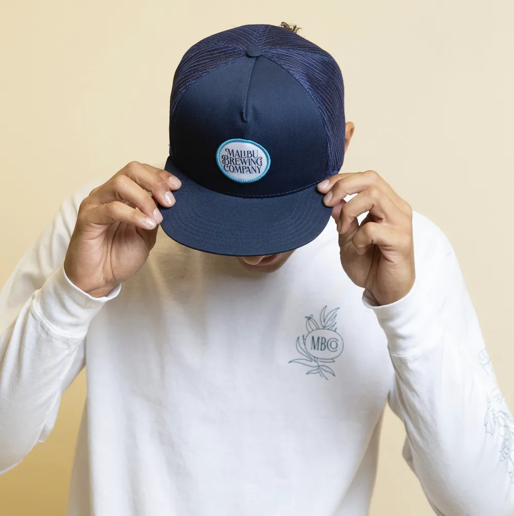 Longsleeve t shirt trucker hat anthem branding