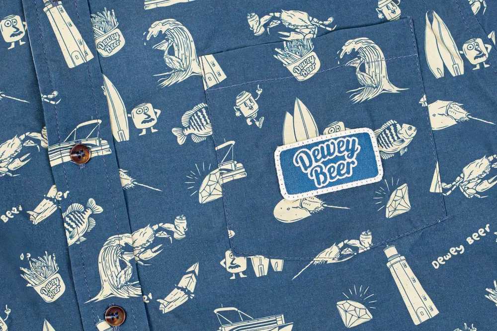 Dewey beer party shirt by anthem branding 1