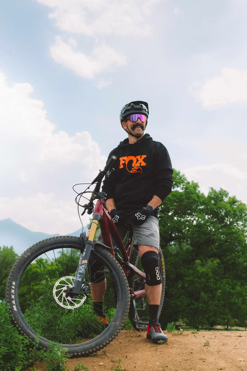 Fox black orange logo hoodie by anthem branding 4