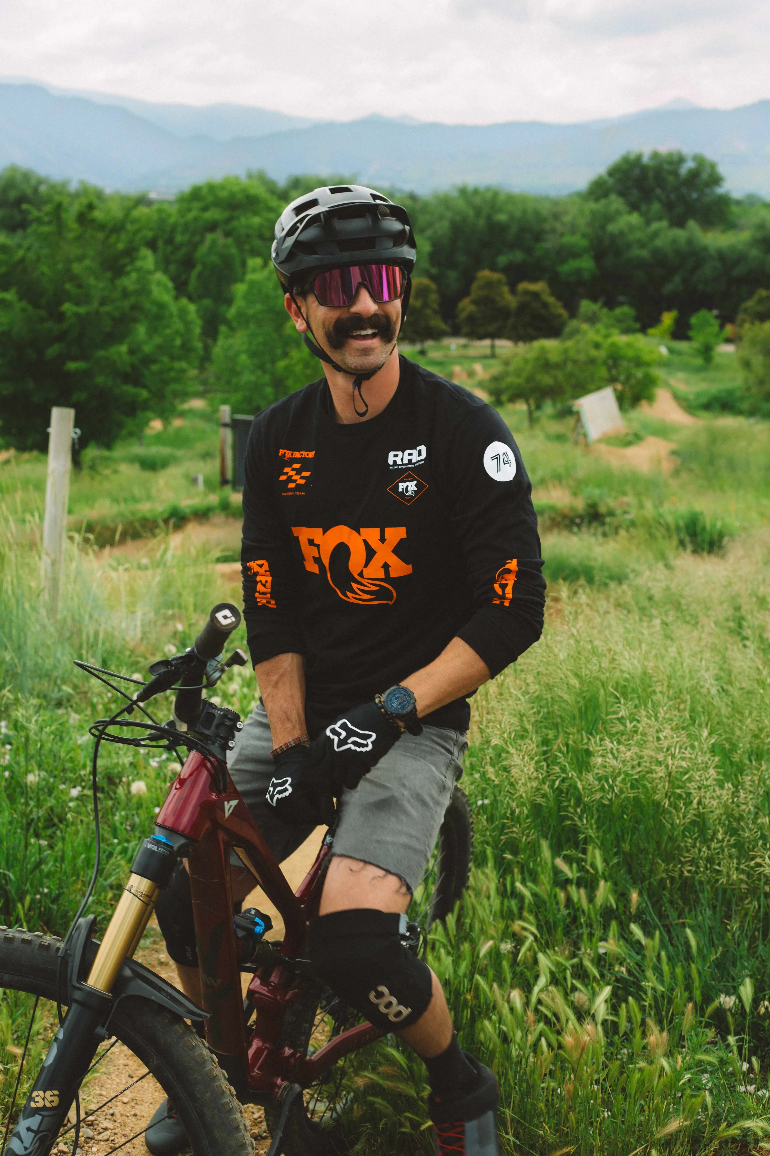Fox black orange sprint tee by anthem branding 3