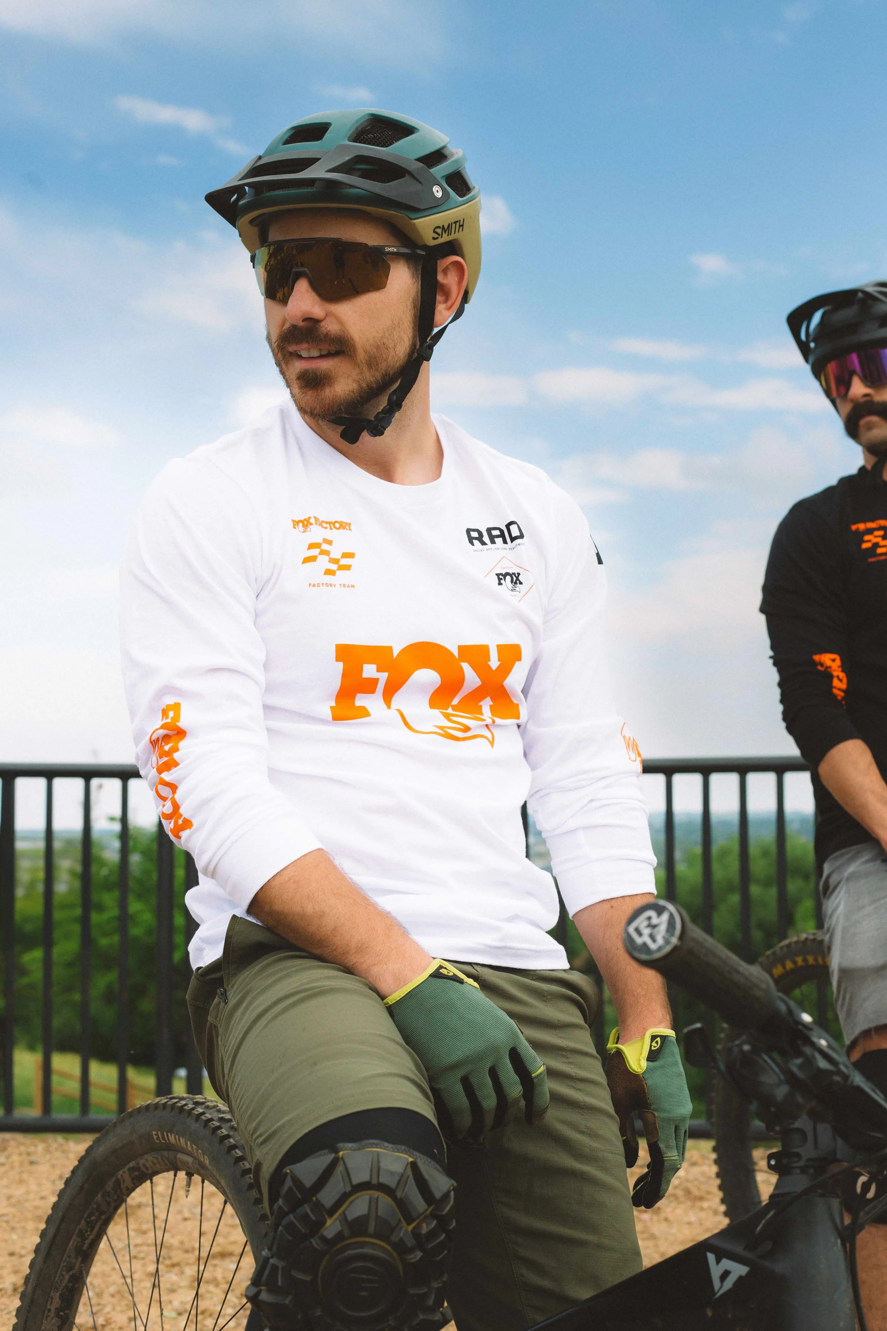 Fox white orange sprint tee by anthem branding 5
