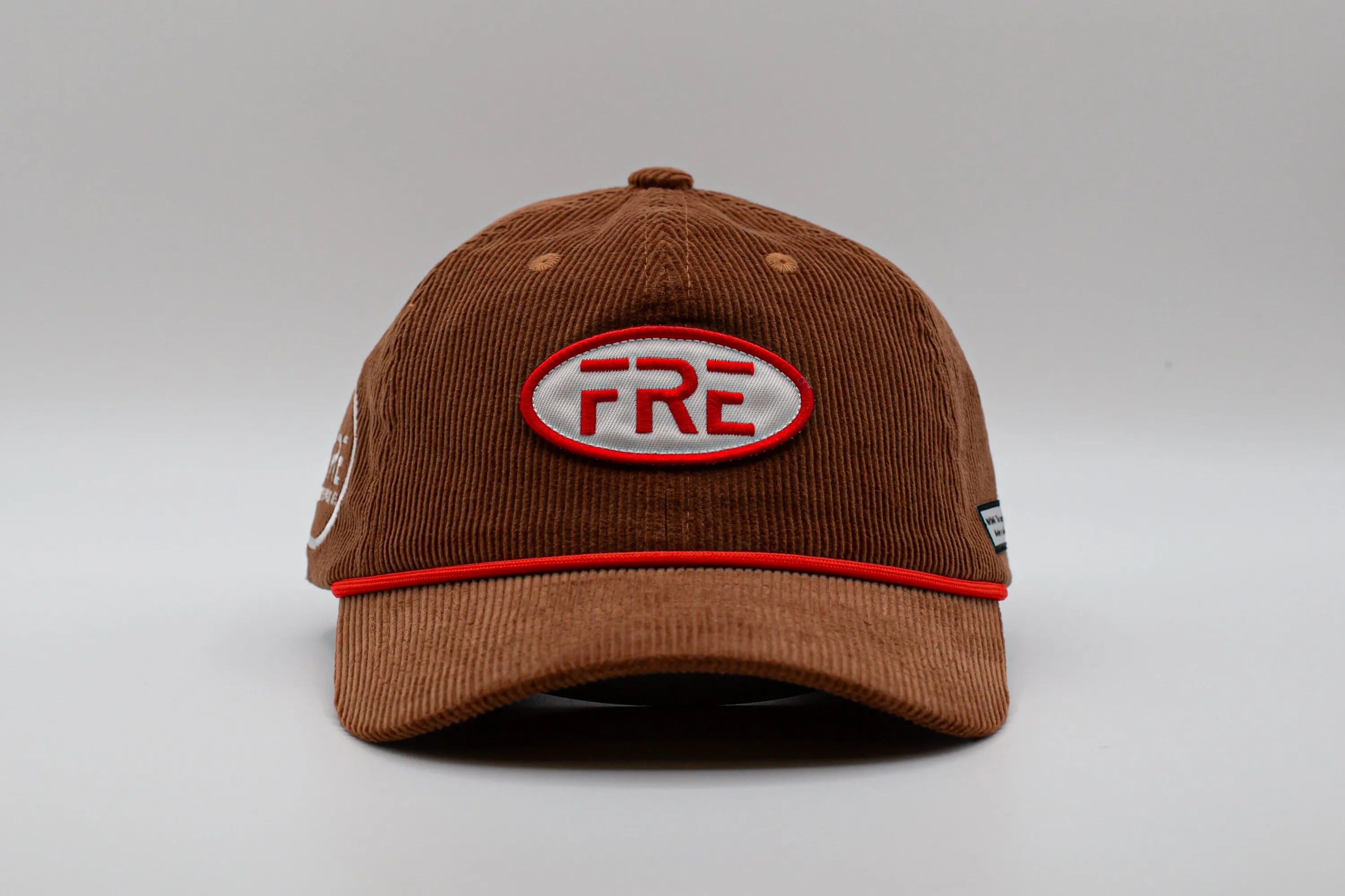 Fre nicotine brown corduroy hat by anthem branding 1