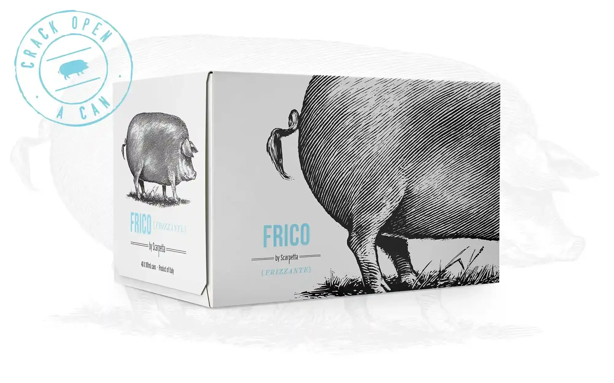 Frico Frizzante Box Packaging by Anthem Branding