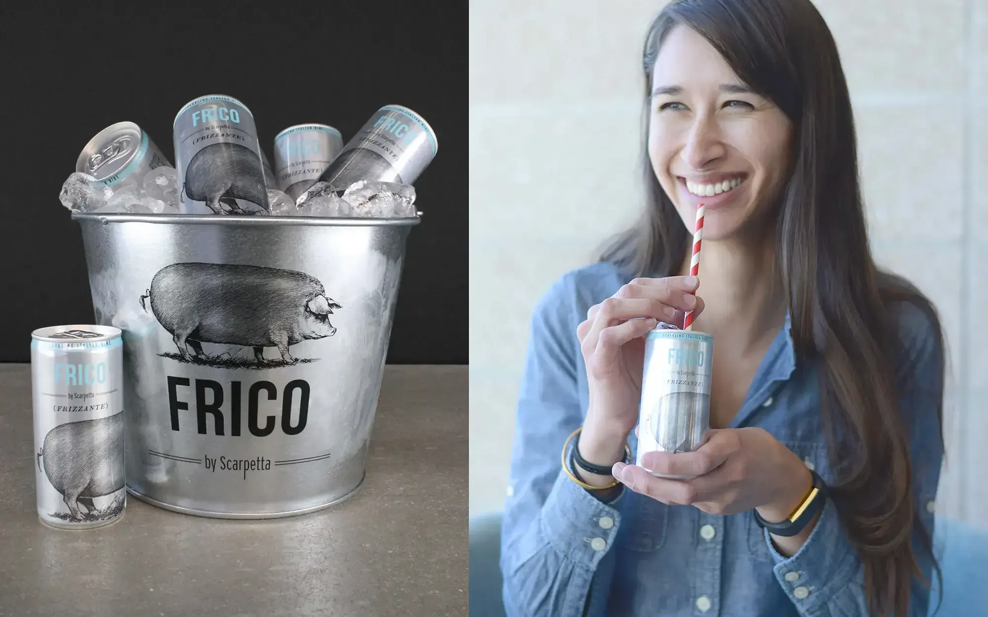 Frico Frizzante Can Packaging Lifestyle by Anthem Branding