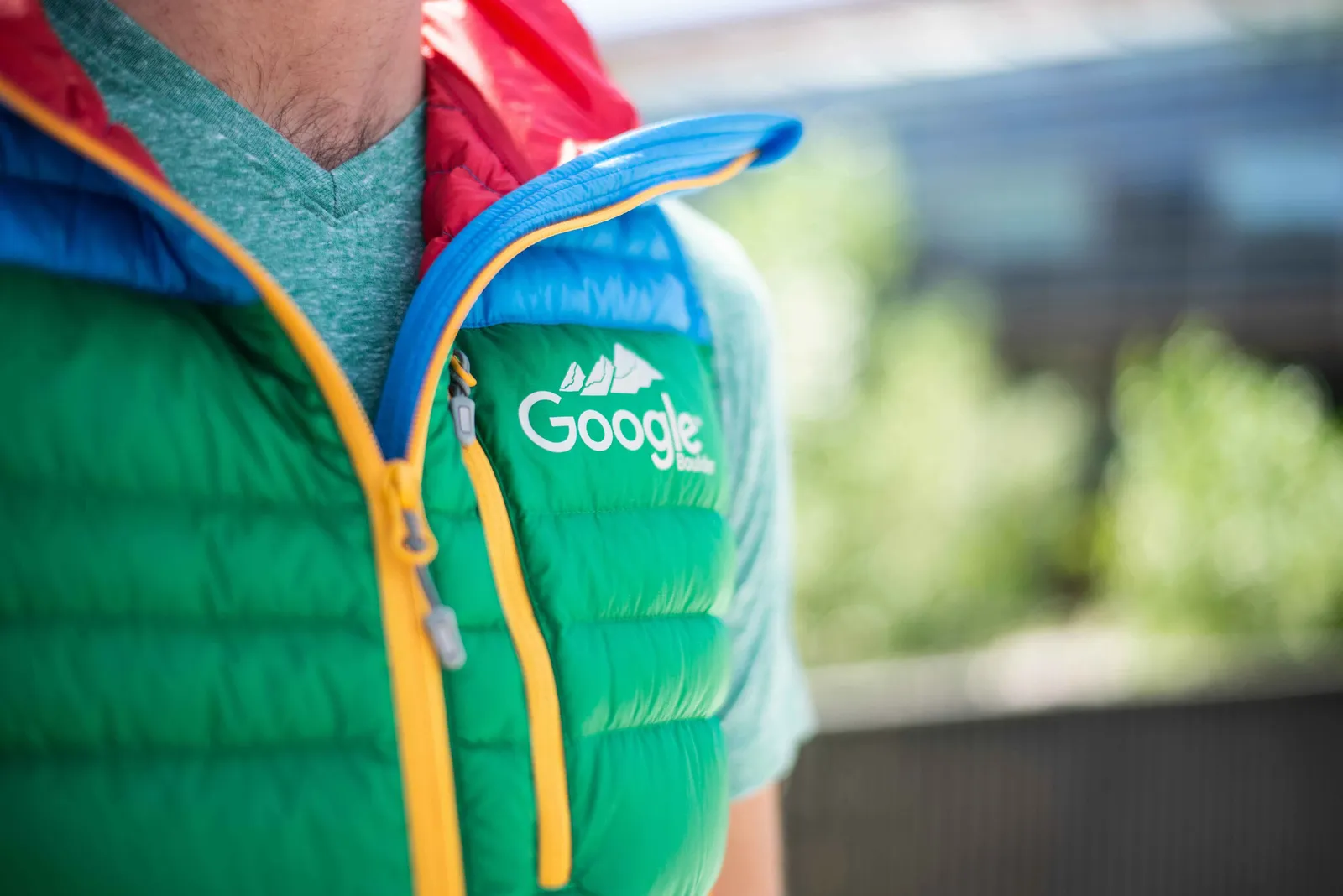 Google boulder puffy vest by anthem branding