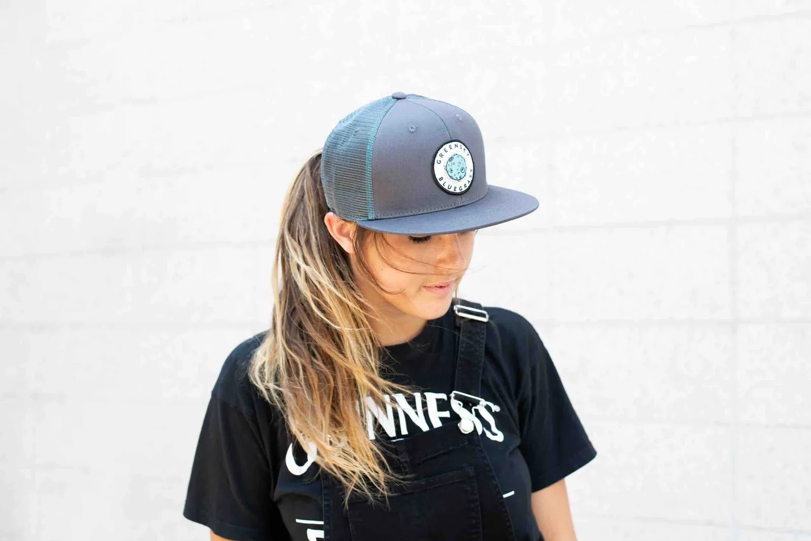 Greensky bluegrass custom flat brim trucker hat by anthem branding