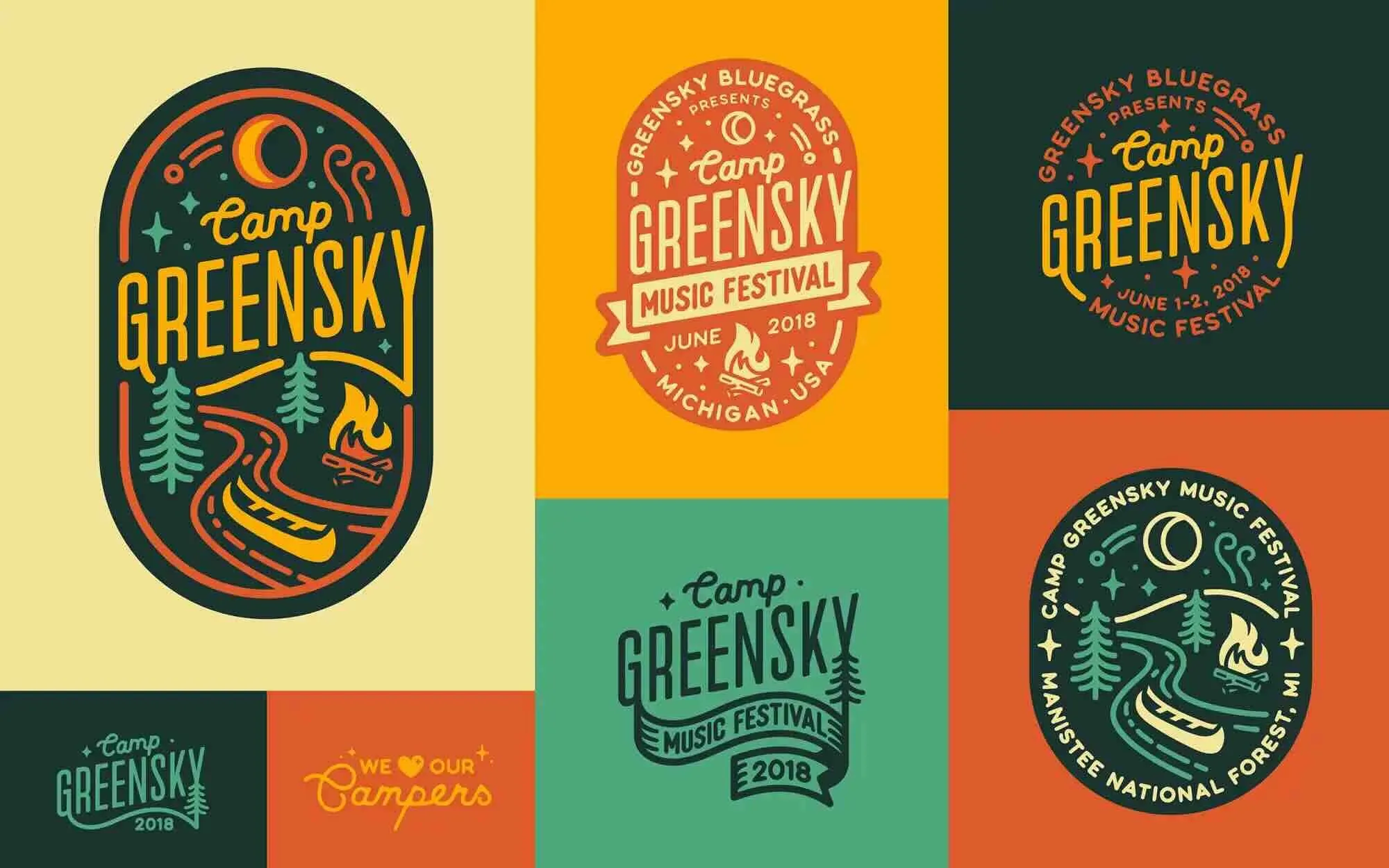 Camp Greensky Logo Kit by Anthem Branding