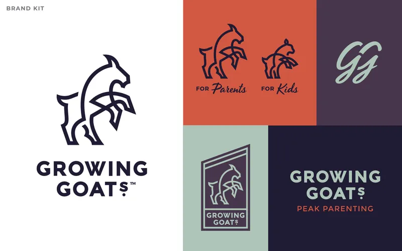 Growing goats brand kit by anthem branding