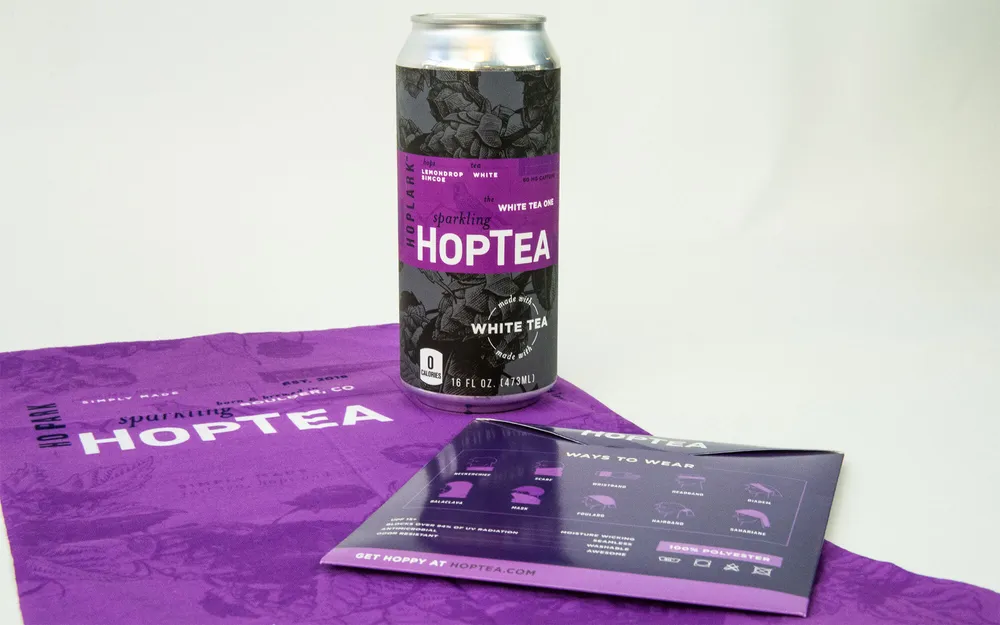 Hop Tea Sun Shield Product Packaging by Anthem Branding