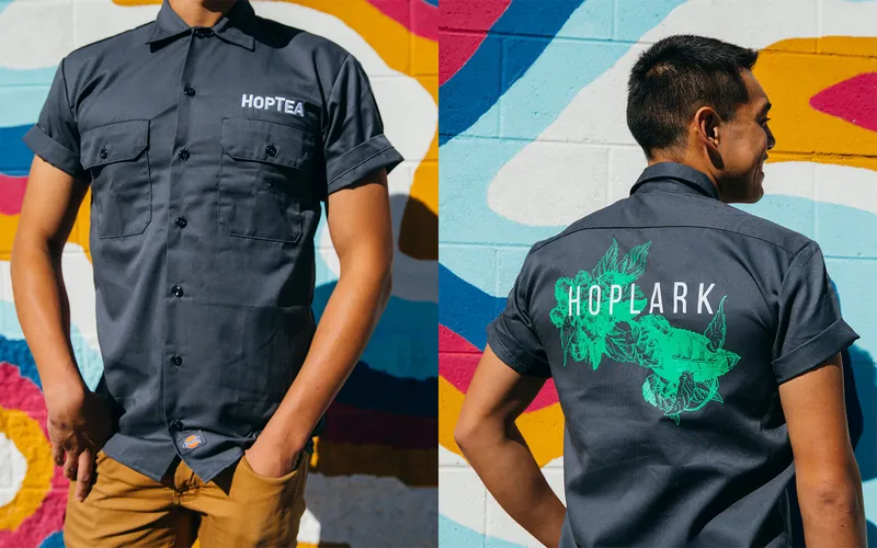 Hop Tea Work Shirt by Anthem Branding