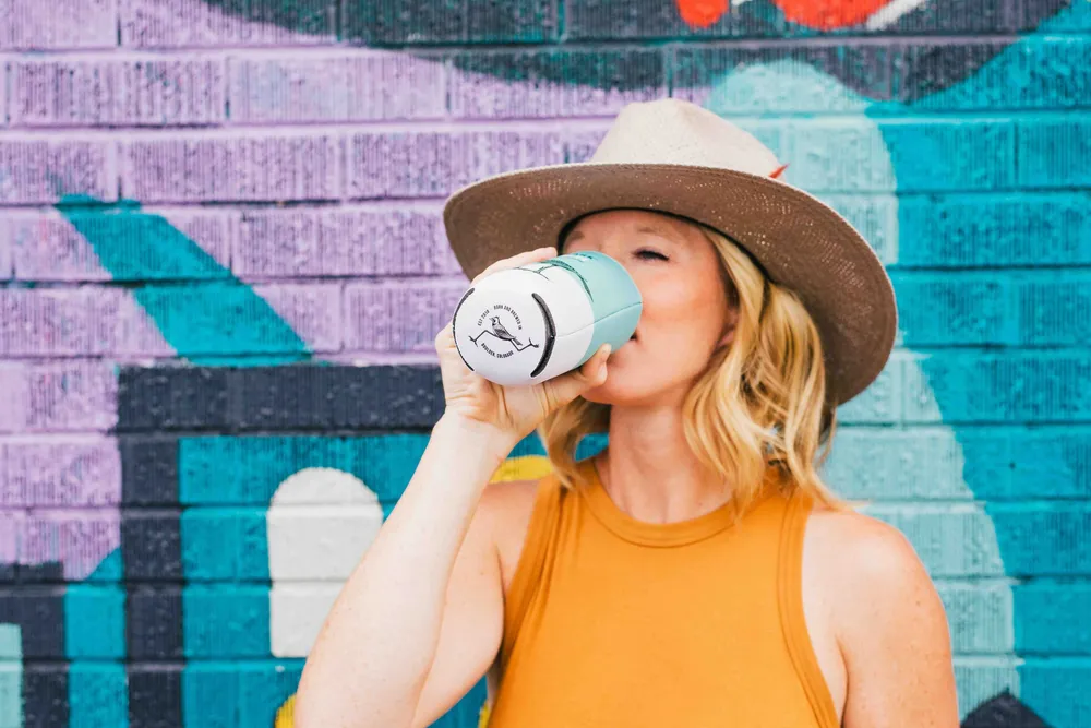 Hop water koozie by anthem branding