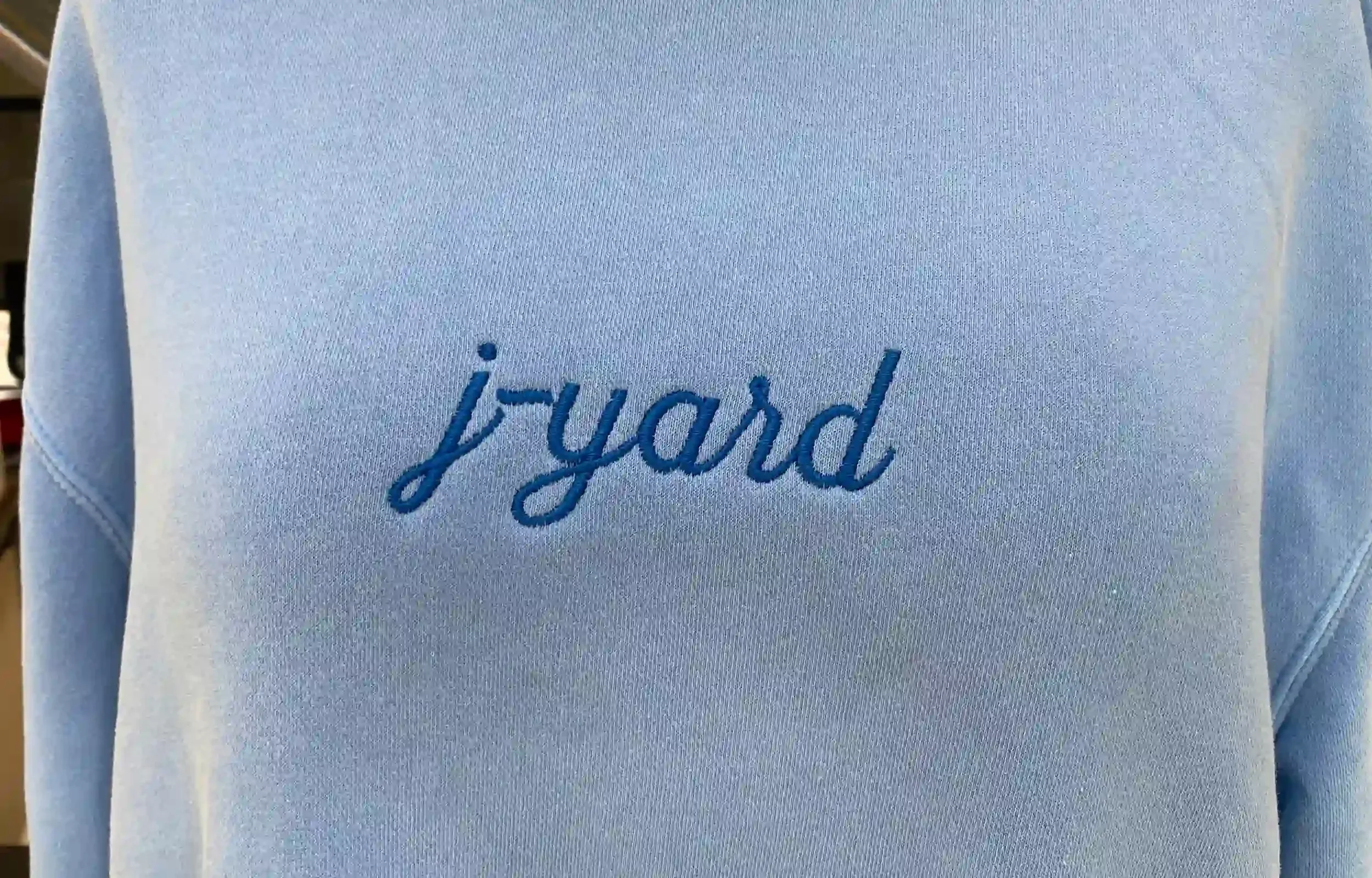 J yard custom embroidery anthem branding