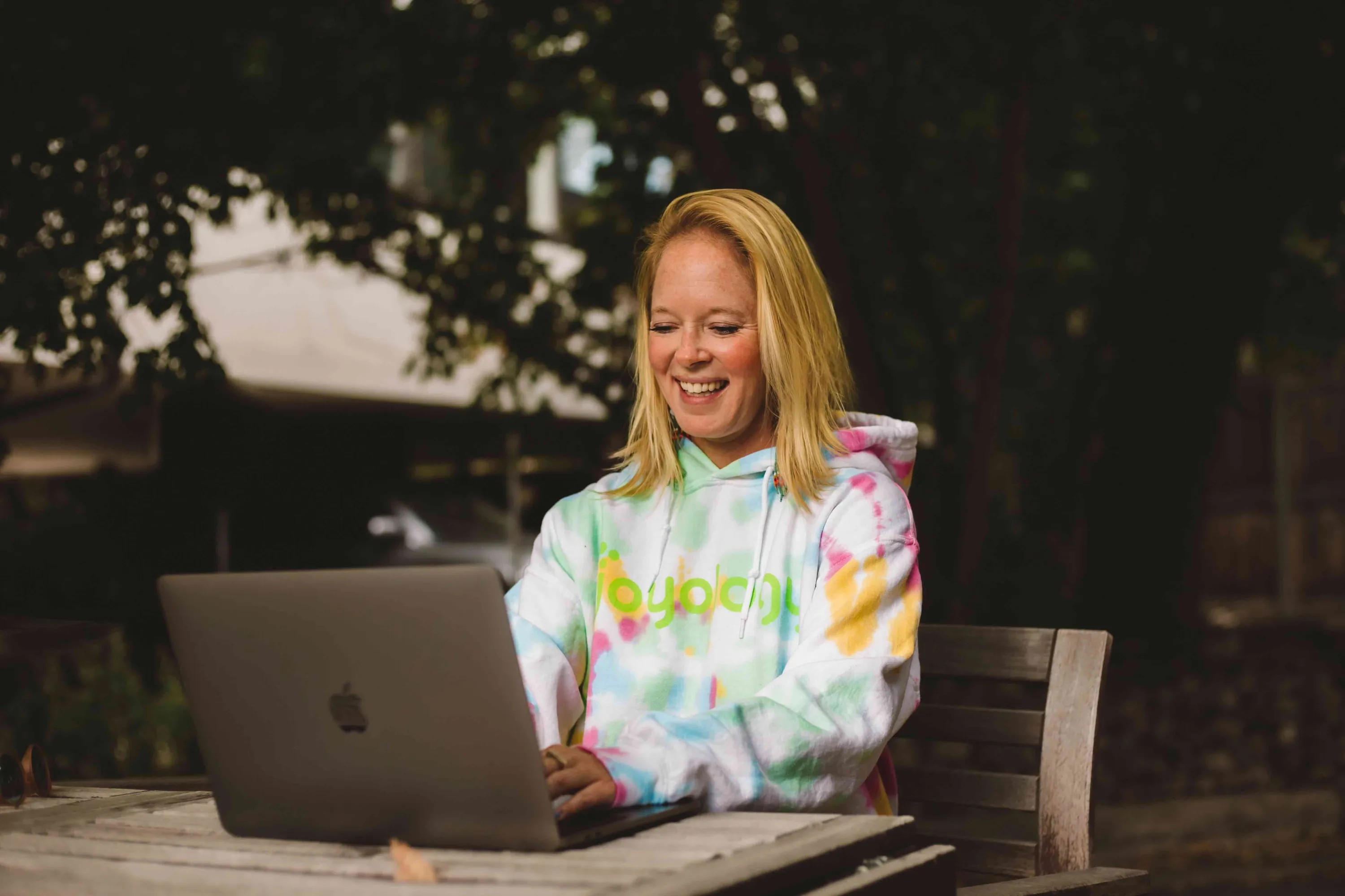 Joyology Double Lined Hood Tie Dye Sweatshirt by Anthem Branding