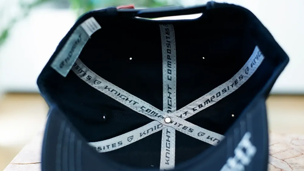 Knight Composites Flatbill Trucker Interior Taping by Anthem Branding