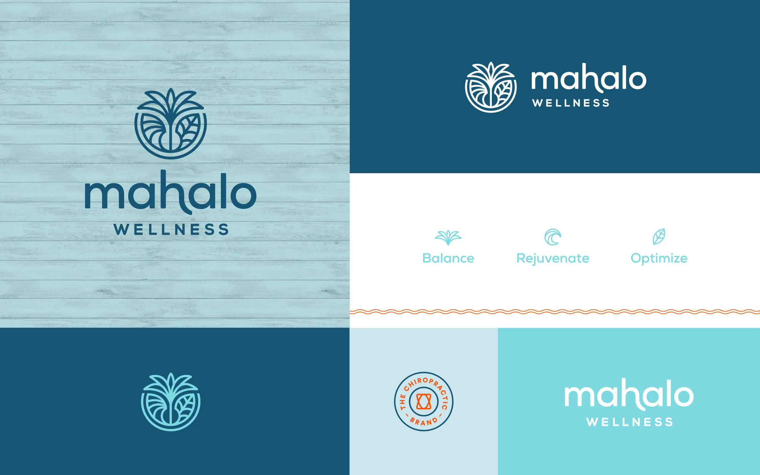 Mahalo Wellness Logo System by Anthem Branding