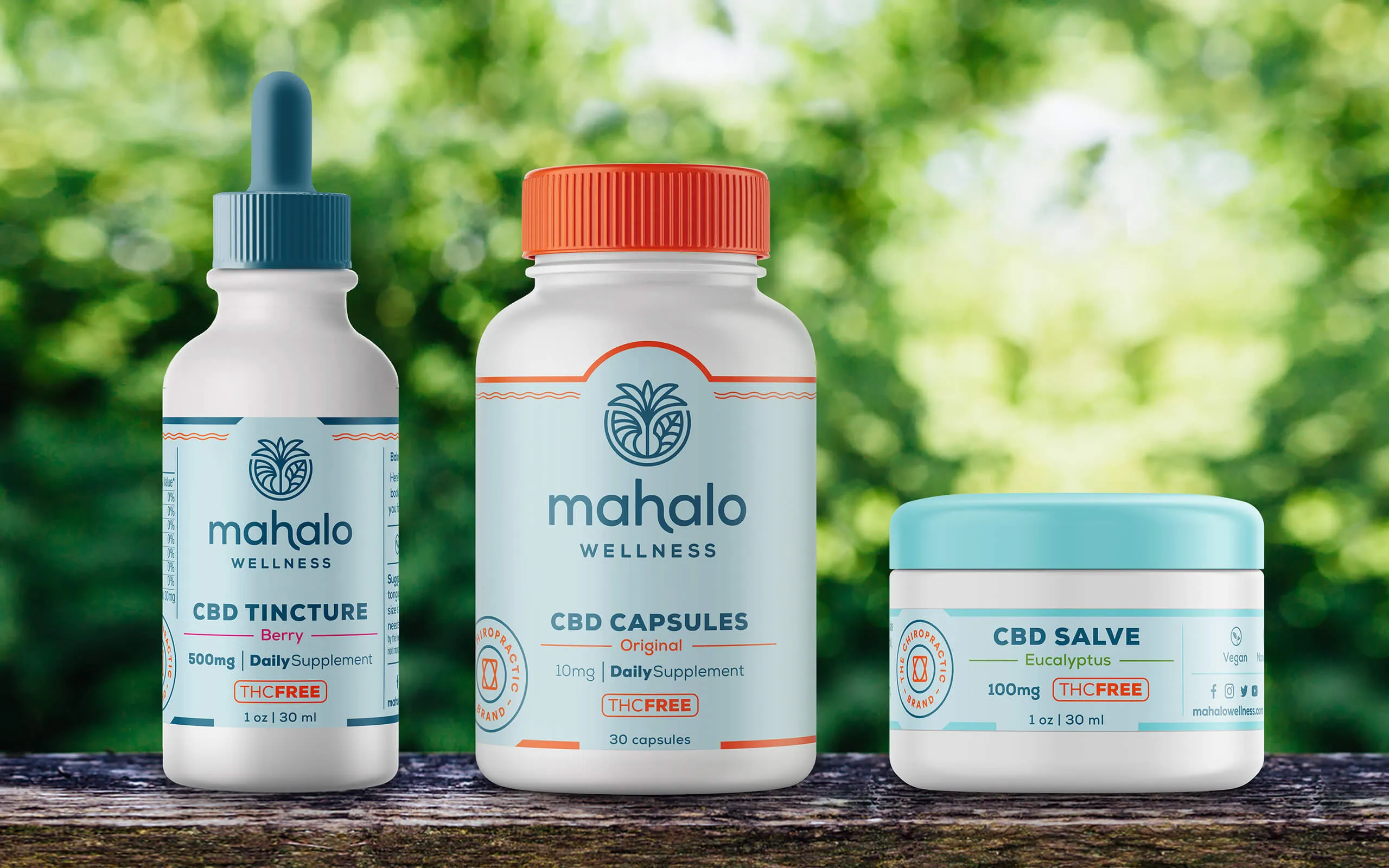 Mahalo Wellness Product Packaging by Anthem Branding