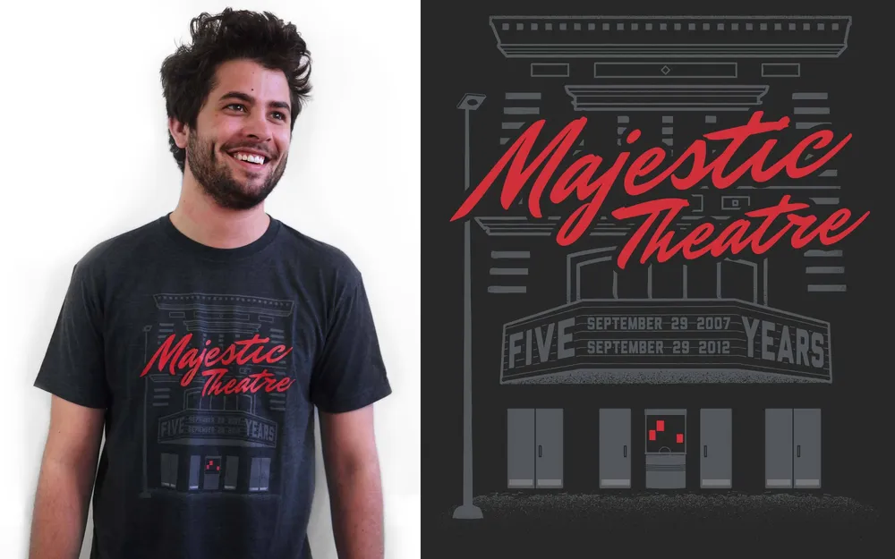 Majestic Theater Anniversary Tee anthem branding