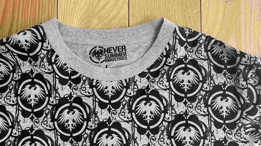 Custom never summer snowboards t shirt anthem branding