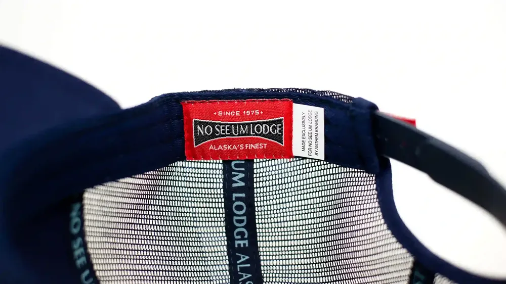 No See Um Custom Hat Woven Sweatband Label by Anthem Branding