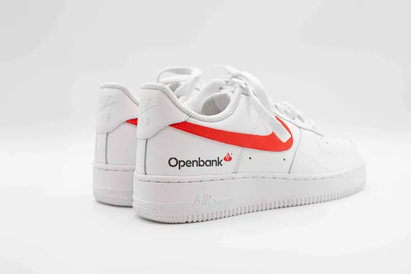 Openbank nike AF1s by anthem branding 3