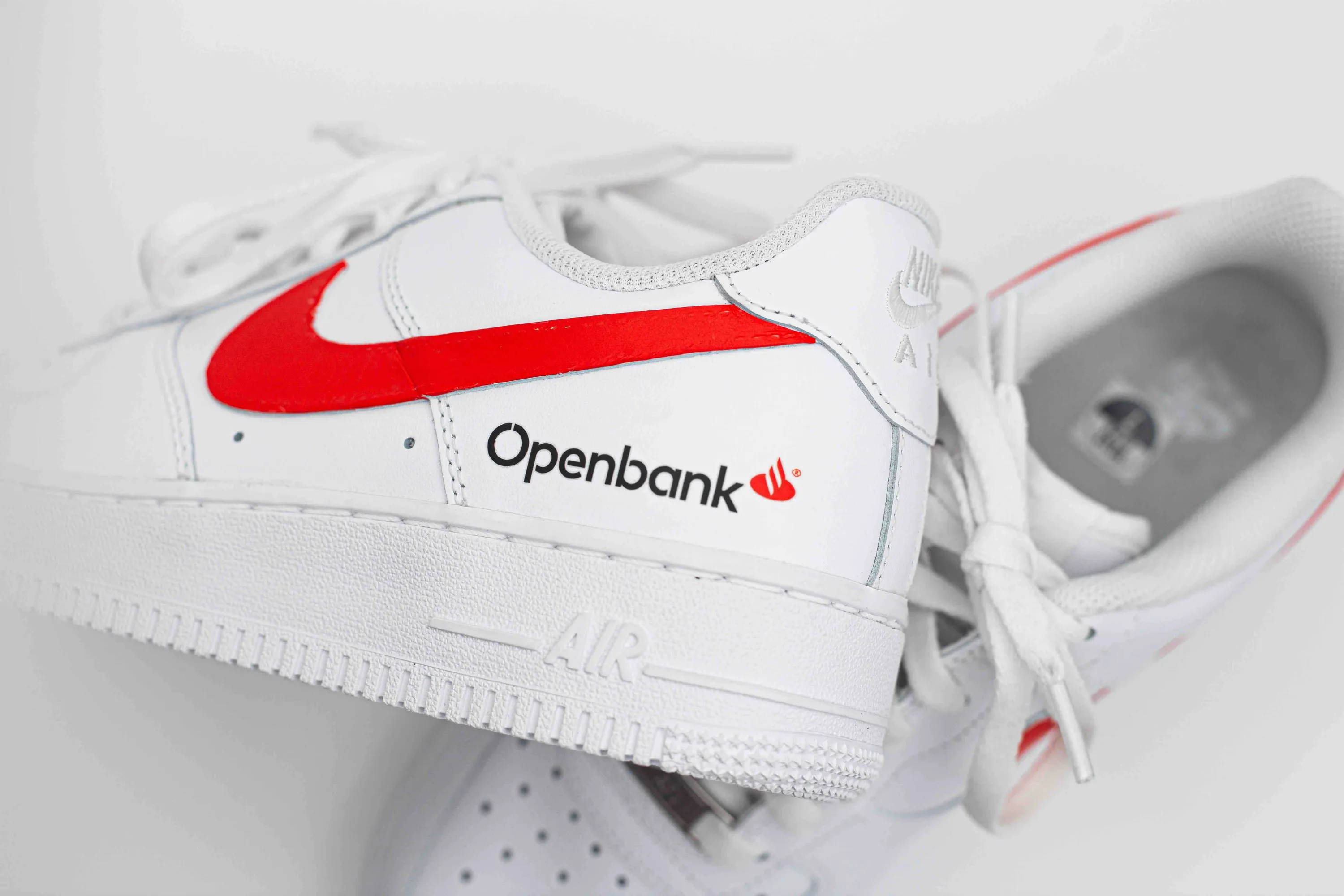 Openbank nike AF1s by anthem branding 6