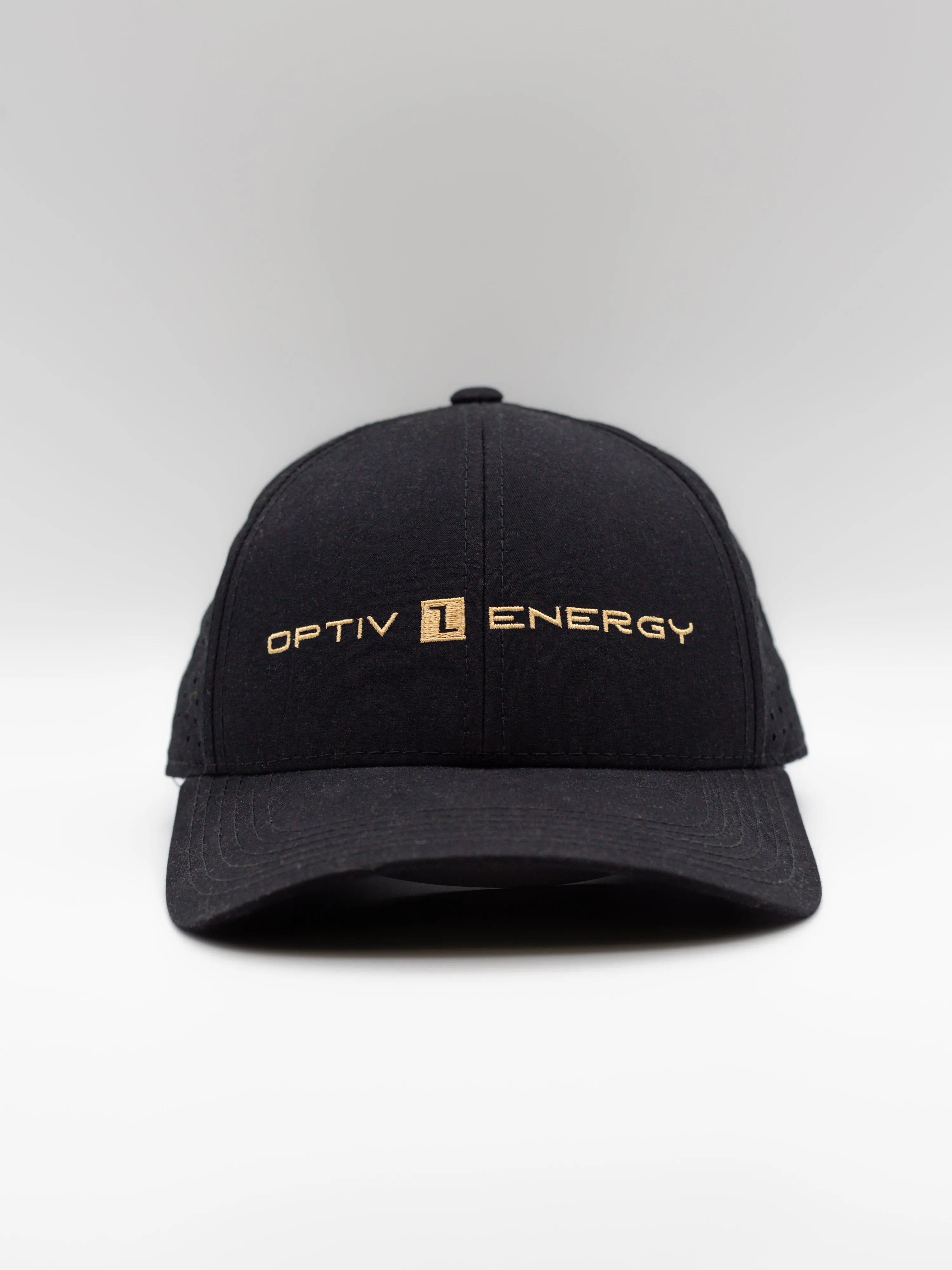 Optiv energy 6 panel performance golf hat by anthem branding 1