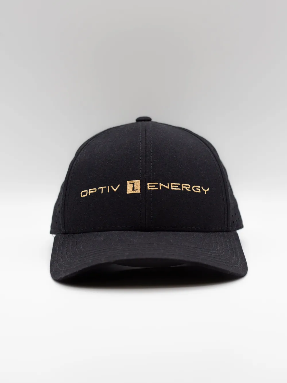 Optiv energy 6 panel performance golf hat by anthem branding 1