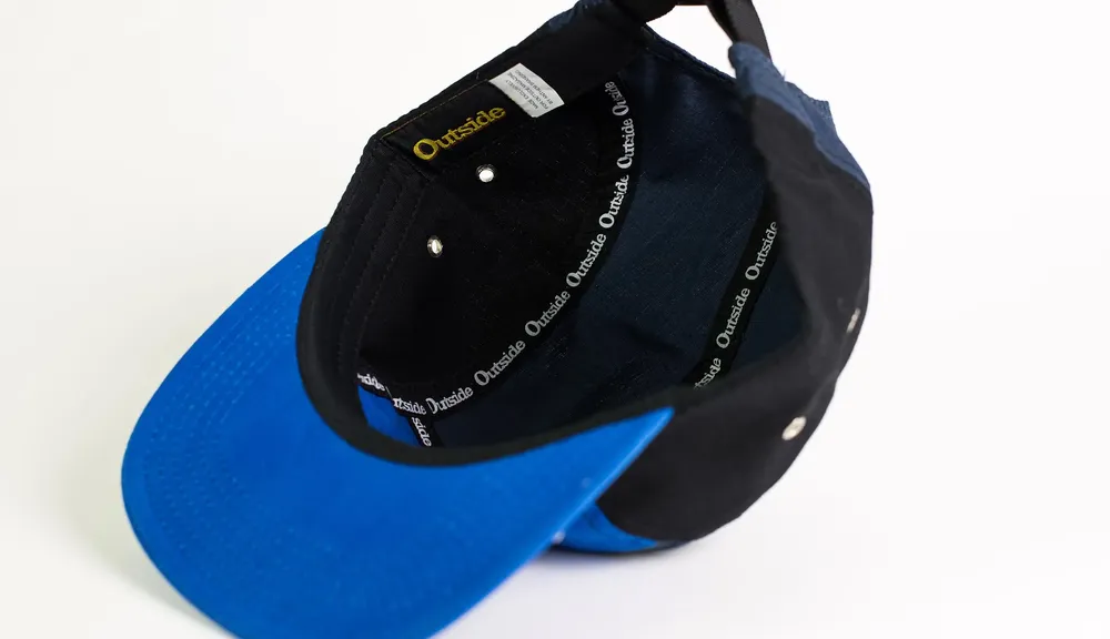 Outdoor Interactive Blue Tonal Camper Hat Interior Seams by Anthem Branding