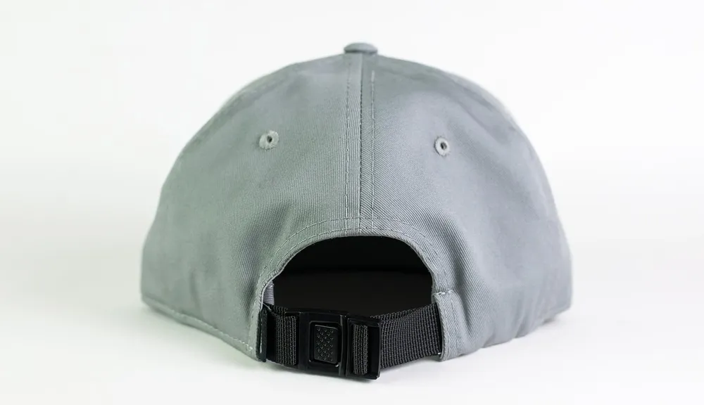 Outdoor Interactive Full Fabric Grey Dad Hat Back by Anthem Branding