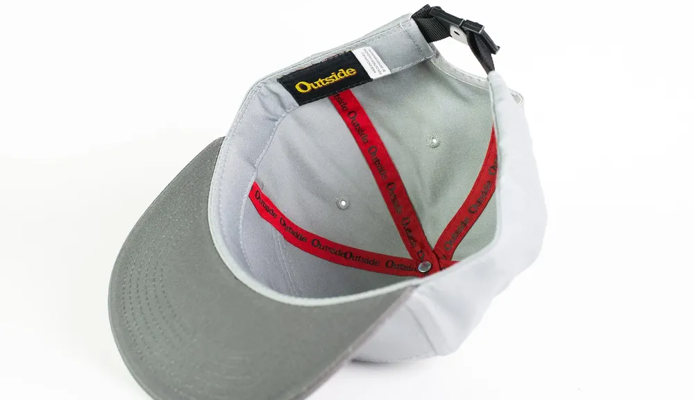 Outdoor Interactive Grey Trucker Hat Interior Seams by Anthem Branding