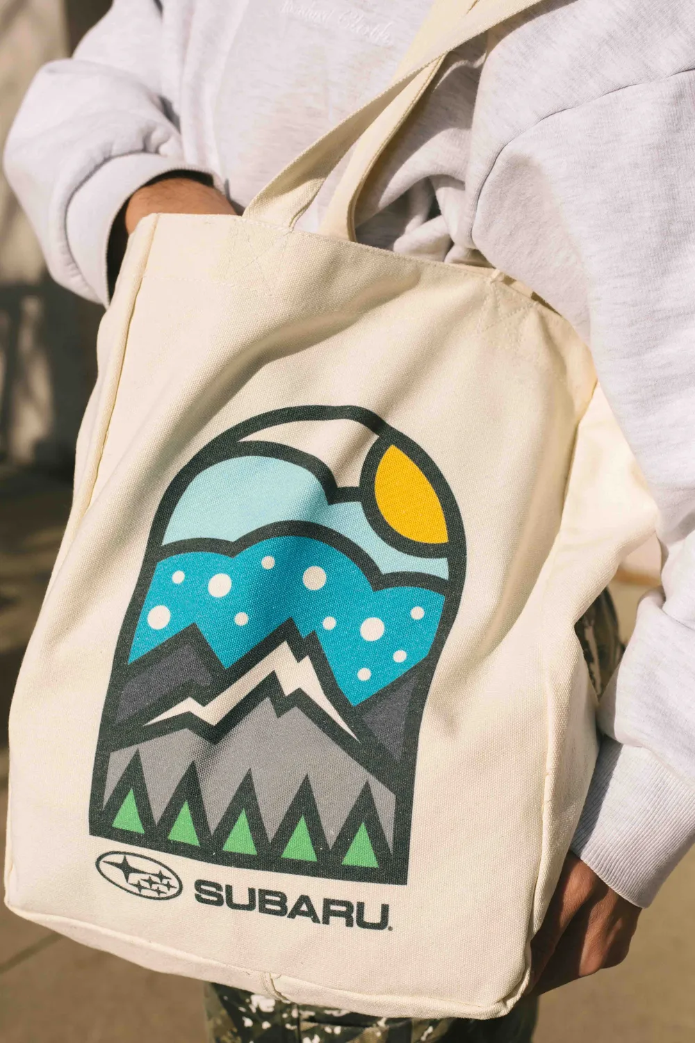 Subaru tote bag lifestyle by anthem branding 7