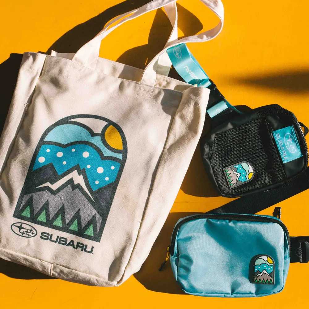 Subaru tote bag lifestyle by anthem branding 11