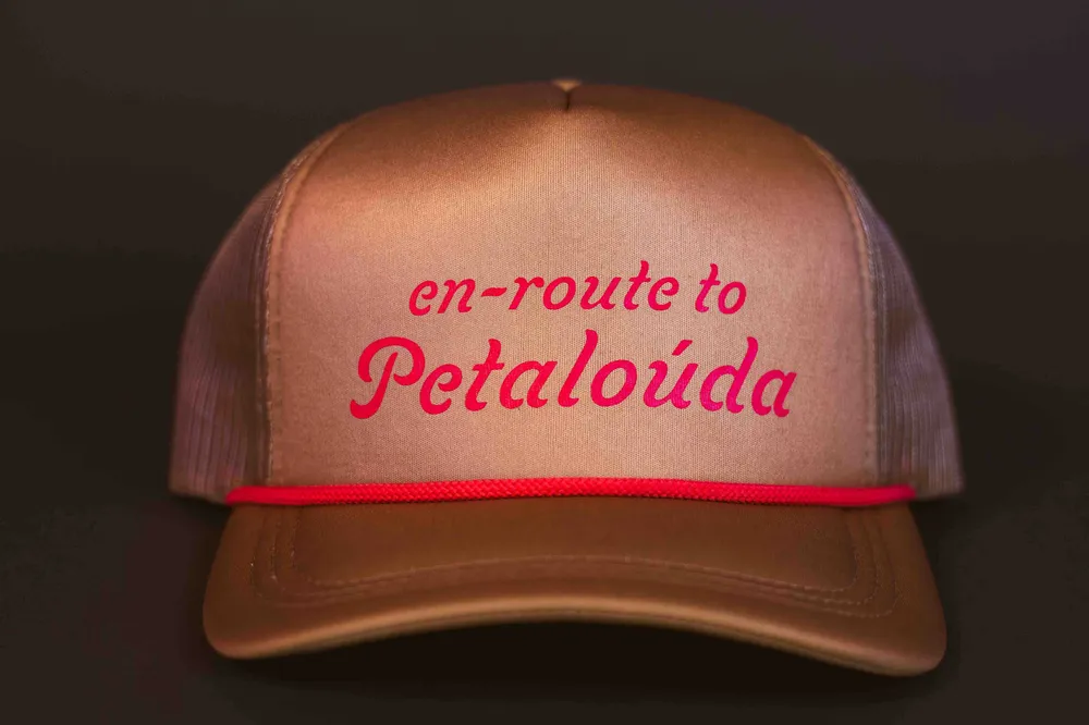 Petalouda Custom Surf Trucker Hat Clay Cream by Anthem Branding Front