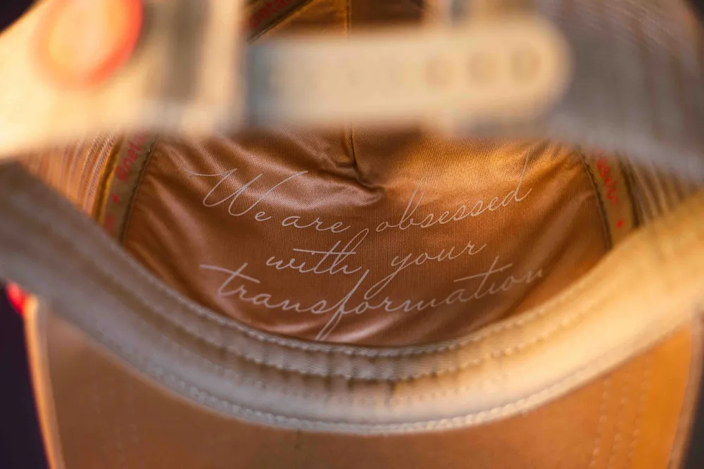 Petalouda Custom Surf Trucker Hat Clay Cream by Anthem Branding Interior Text