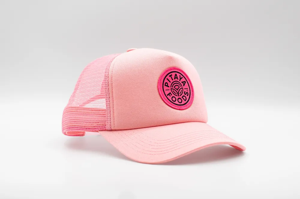 Pitaya foods pink trucker hat by anthem branding 2