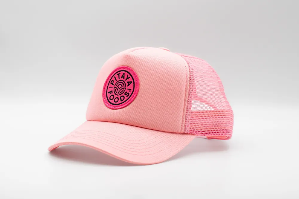 Pitaya foods pink trucker hat by anthem branding 3