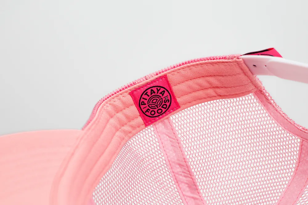 Pitaya foods pink trucker hat by anthem branding 4