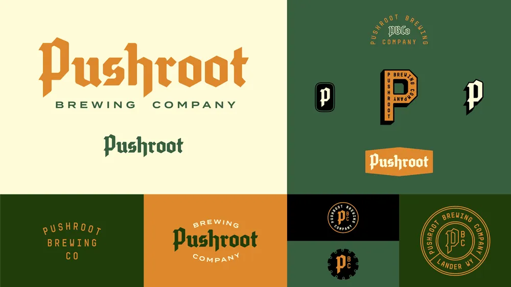 Pushroot Logos by anthem branding