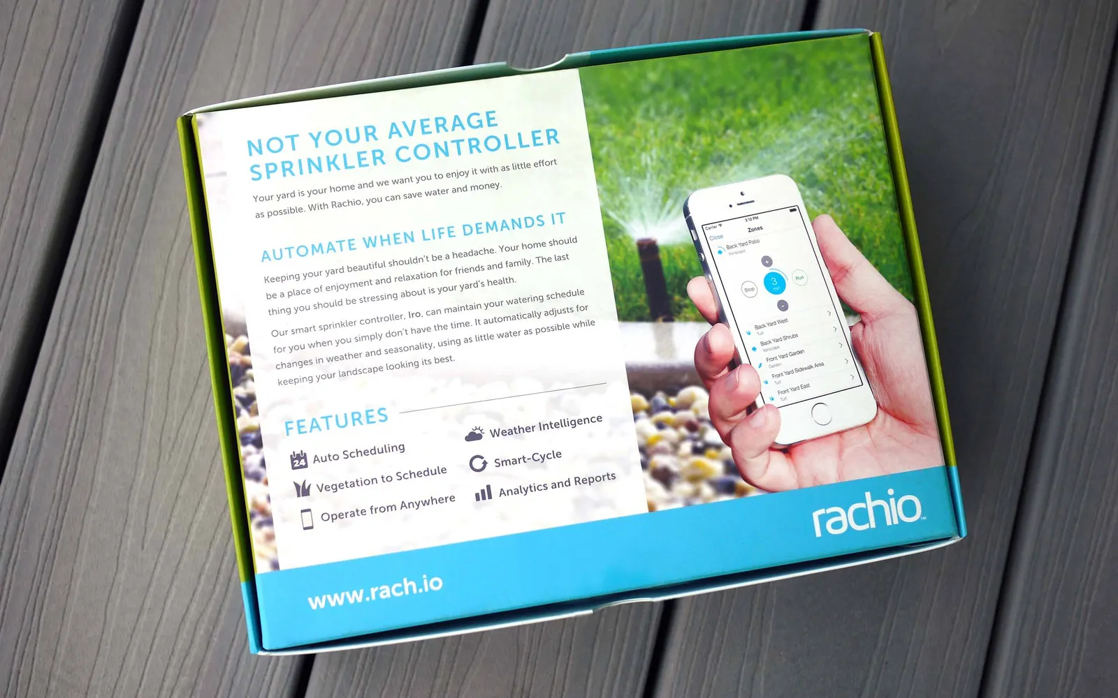 Rachio Packaging Back anthem branding