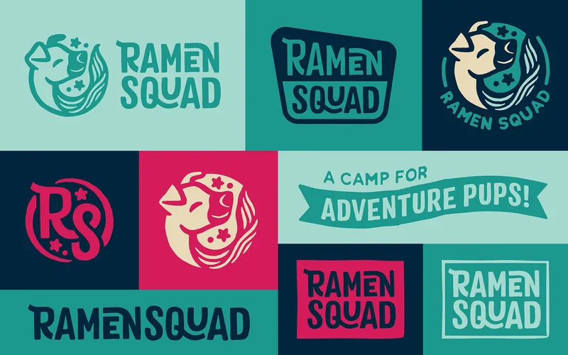 Ramen Squad brand system by Anthem Branding