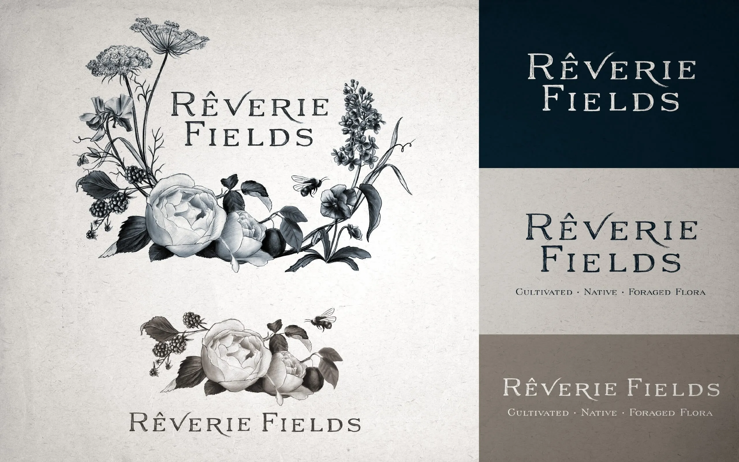 Reverie Fields logos by anthem branding