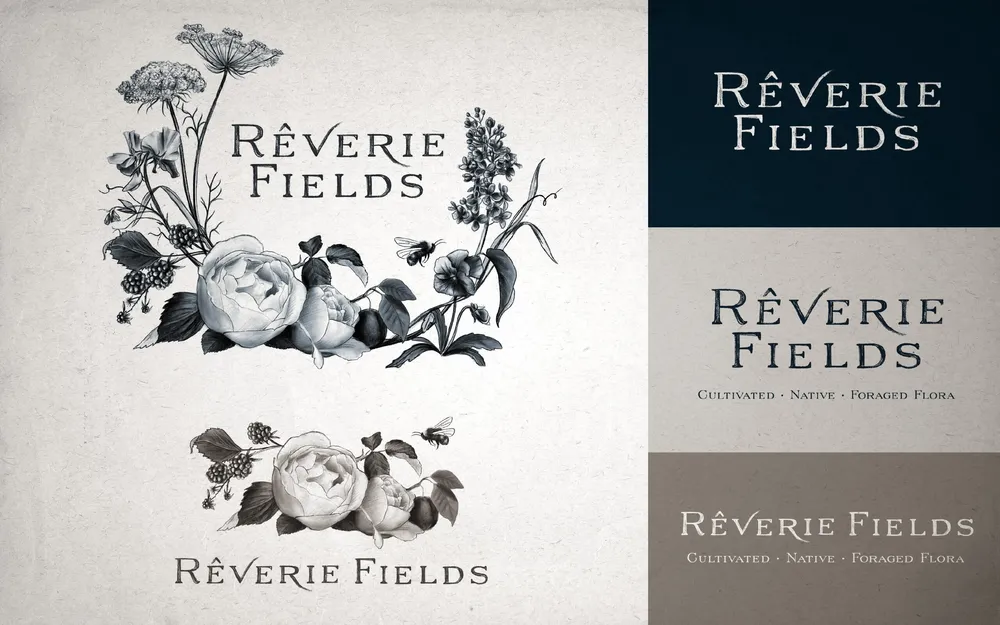 Reverie Fields logos by anthem branding