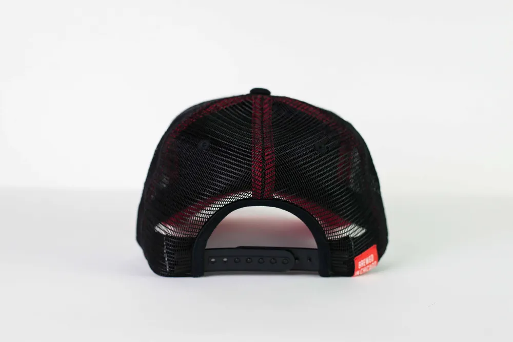 Curved Brim Trucker Hat Back for Revolution Brewing by Anthem Branding